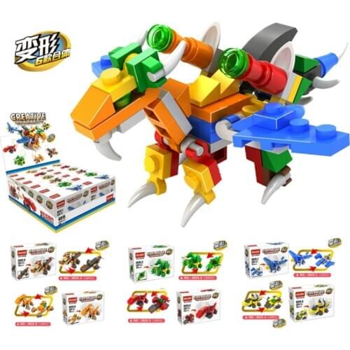 Dinosaur Fit Boy Toys Building Blocks Educational Girl Toys Bricks Accessory Model Birthday Gift