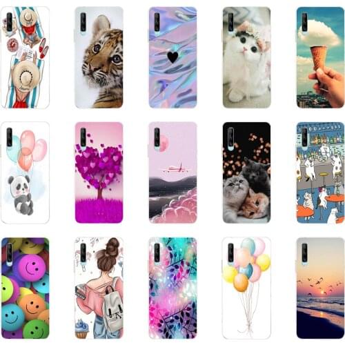 Silicon case For Xiaomi MI A3 Case cover Soft tpu Back cartoon coque For Xiomi MI A3 bumper Shells Bags shockproof cute 5
