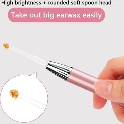 Ear Cleaner Otoscope Ear Wax Removal Tool Curette Light Spoon With Magnifier Flashlight Earpick For Ear Cleaning Earwax Remover