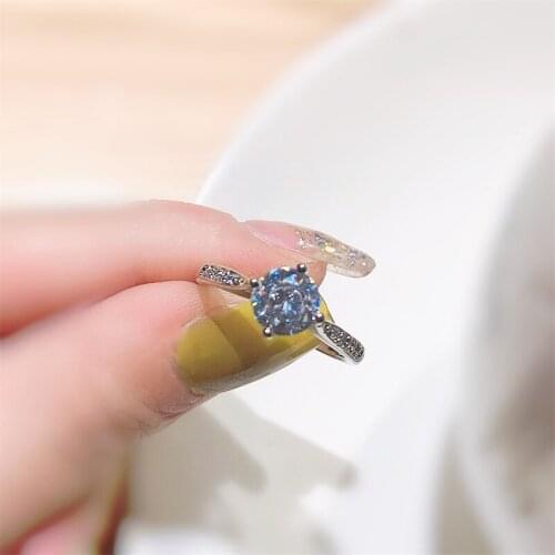 Кольца с фианитами для женщин Tifcojew China At AliExpress