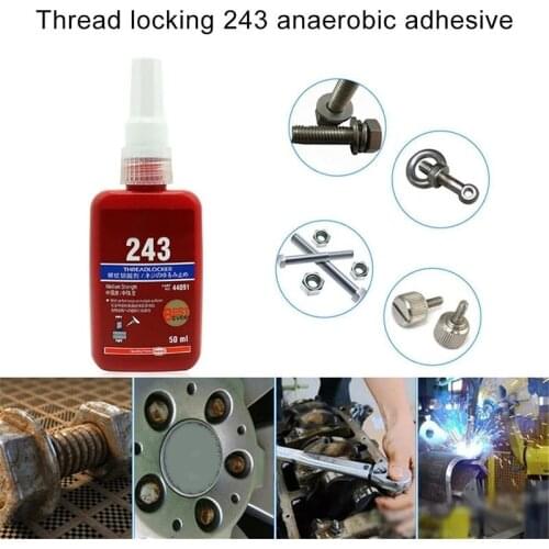 Universal 50ML Medium Strength Adhesive Threadlocker Lock Glue Sealing Anti-corrosion Threaded Nuts Metal Locking Adhesive