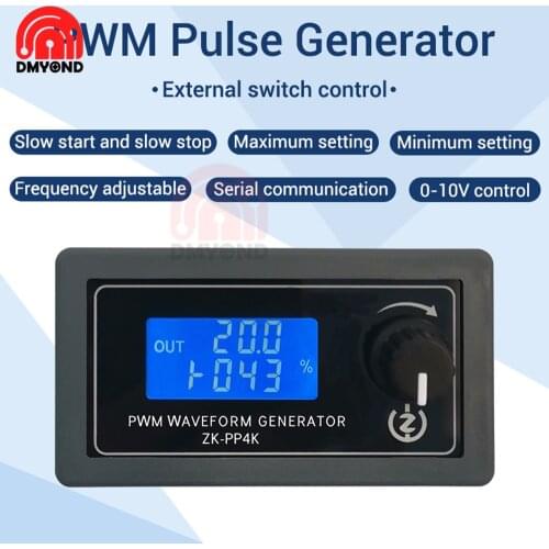 PP4K PP3K LCD Display Motor Controller PWM Pulse Generator Motor Speed Control Dimming Slow Start Stop Digital Display