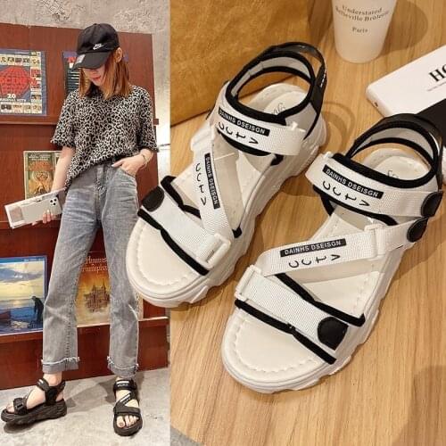 Women Sport Sandals Fashion Platform Sandals Summer Shoes Buckle Slides Casual Sandals Womens Sports Shoes Sandalia Mujer 2021