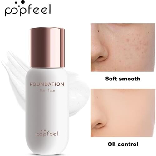 POPFEEL 30ml Make up Face Foundation Color Changing Liquid Foundation Oil-control Primer Makeup Base Cream Cosmetics for Face