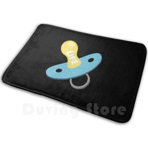 Life Sucks Mat Rug Carpet Anti-Slip Floor Mats Bedroom Life Live Sucks Funny Pacifier Sad Lifesucks Bad Why Fail Lonely