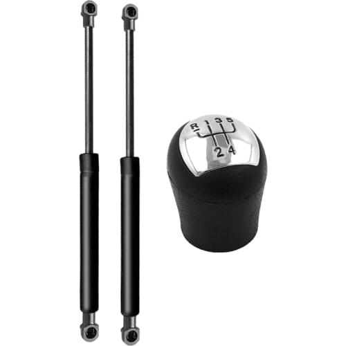 1 Pcs Car Styling Shift Gear Knobs Chrome Car Spare Parts & 2Pcs Tailgate Support Struts Tailgate Lift Struts Shocks
