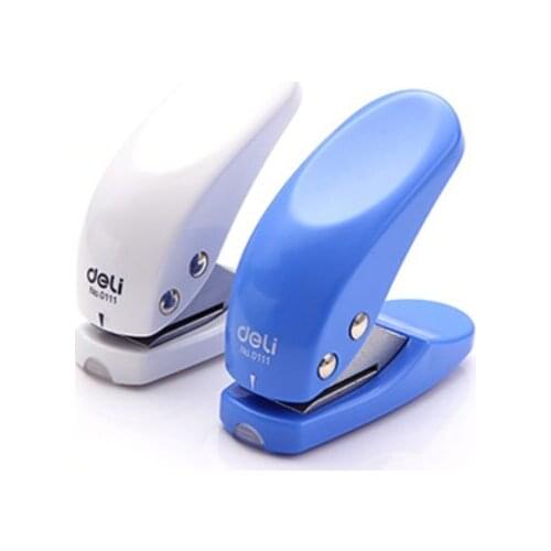 Deli 0111 Puncher Single Hole Puncher Mini Ltalian Portable Manual Puncher Can Punch 10 Sheets Of Paper
