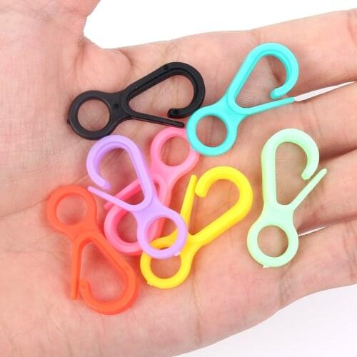 10 Pcs/Lot 13 Colors Mixed DIY Jewelry Findings Lobster Clasp Hooks Plastic End Connectors for Jewelry Making Chain Accessories
