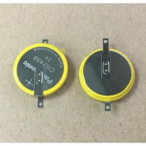 10PCS JAPAN CR2450 with welding feet 180 degrees positive pole folded to negative pole 2450 3V button battery