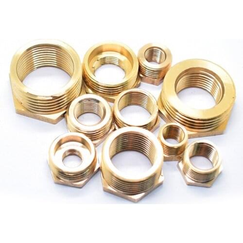 2pcs All Copper thicken core Connector Inner to outer wire adapter/Pressure gauge adapter/water pipe reducer/water pipe fitting