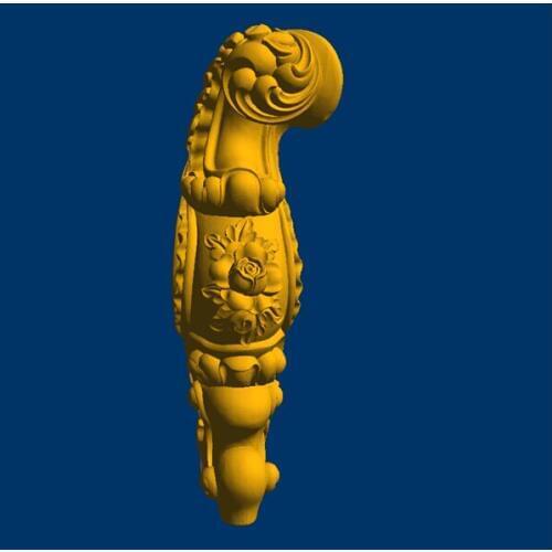 3d model relief for CNC in STL file format Sofa 22 B Furniture leg--75