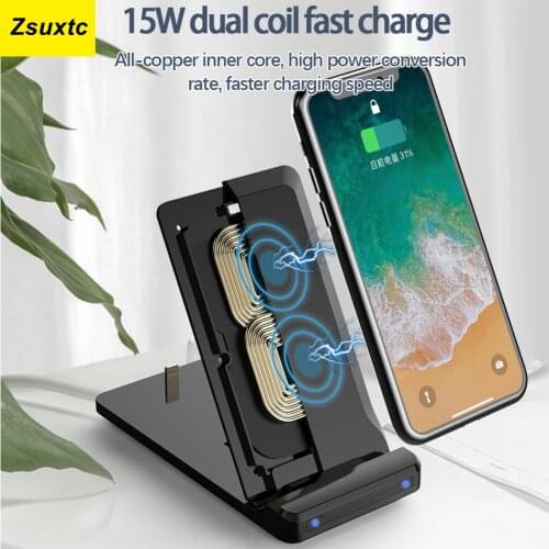 Wireless Charger 15W Fast Charging for iPhone 12 11 Pro XR Xs Max 8 For Samsung for Airpods pro