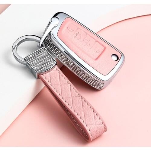 Diamond Zinc Alloy Car Remote Key Fob Shell Cover Case For Nissan X-Trail Juke Qashqai Micra Pulsar 2014-2018 Car Accessories