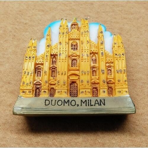 Milan cathedral Travel resin refrigerator stickers
