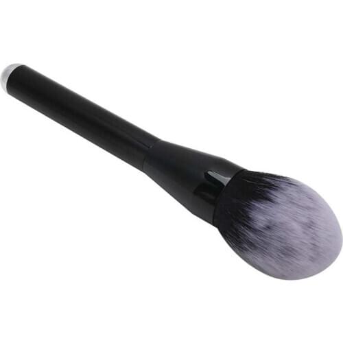 Single Face Makeup Brush Loose Powder Brush Face Contour Cosmetic Blush Metal Paint Handle Artificial Fiber Makeup Tool Brush