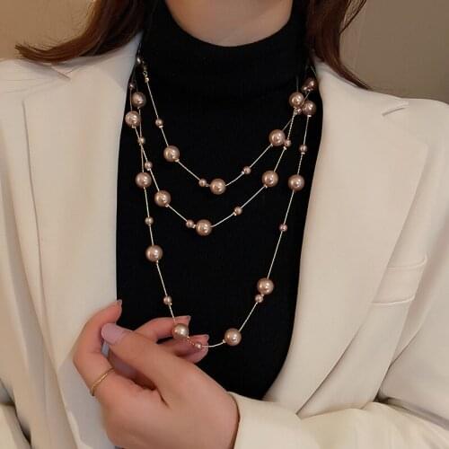 LOVOACC Pearl Necklaces For Women