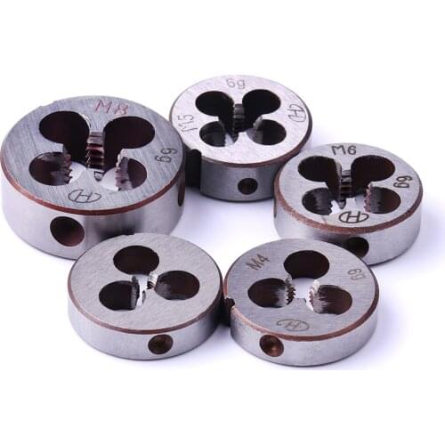 1PCS High Hardness M3,M4,,M6,M8 Metric Thread Die Alloy Tool Steel Screw Threading Die For Mold Machining