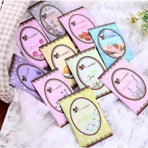 Natural Air Freshener Perfume Vanilla Sachets Paper Bag Wardrobe Sachet Air Fresh Refreshing Scent Bag For Car Home SN3030