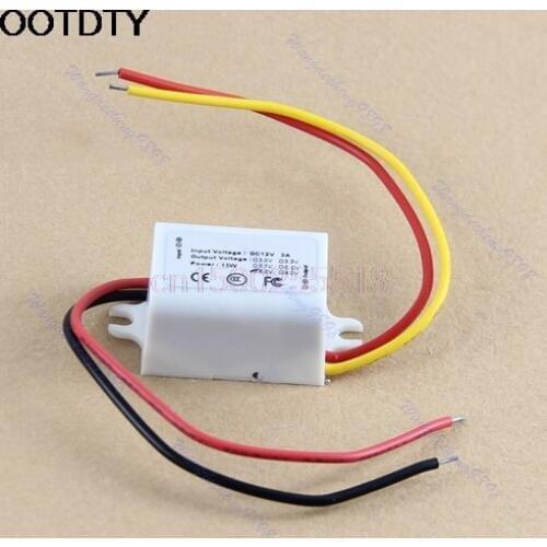 DC DC Converter 15W 12V Step Down to 6V 3A Power Supply Module Waterproof-White