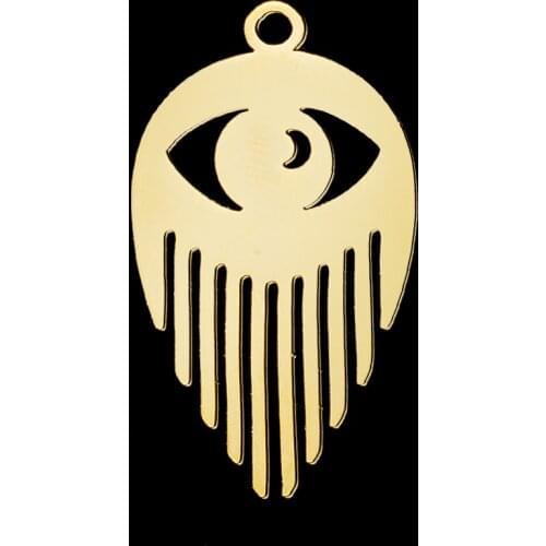 5pcs/lot 100% Stainless Steel 30mm Eyes DIY Earring Pendant Charm Wholesale Factory Prices Never Fade Finding Supplies