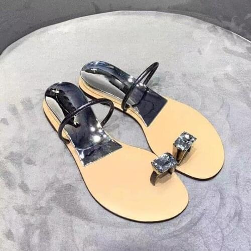 Diamond Decor Slides Women Flip Flops Female Shoes Summer Beach Slippers Fashion Shoes Woman Luxury Brand New Chic Woman Shoe