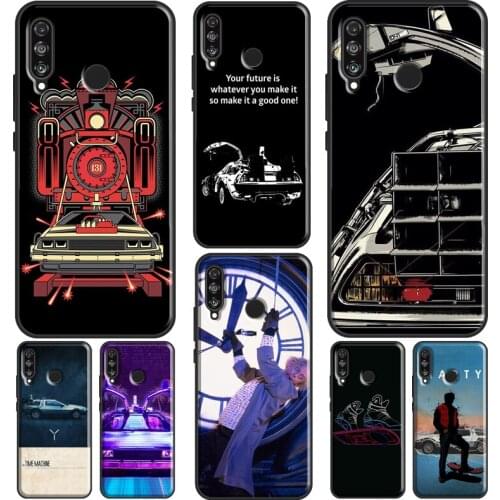 Back To The Future Time Machine Silicone Case For Huawei P30 P40 P20 Lite Mate 10 20 Pro P Smart 2019 Z 2021 Phone Cover