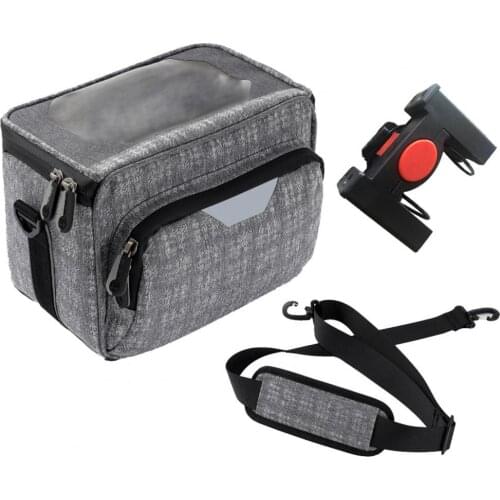 Bicycle Handlebar Bag Long Lifespan Multifunction Stable Touch Screen Front Tube Messenger Bag Bike Bag Pouch for Mountain Bike