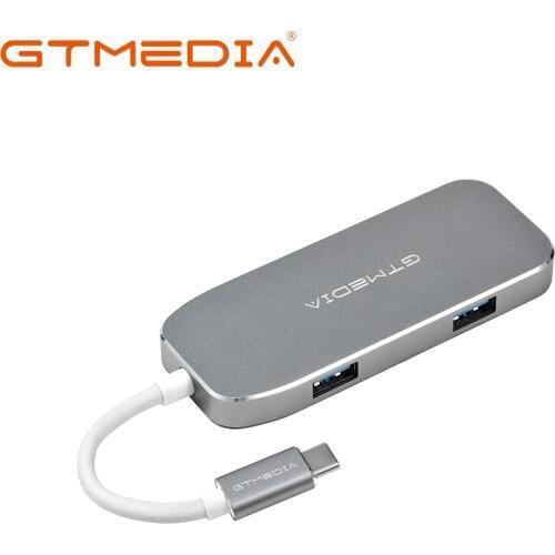 GTMEDIA USB C HUB to Multifunction HUB(USB3.1 C/M TO HDMI+2USB3.0+SD+TF+PD) TF Card Reader Audio Adapter Dock for MacBook Pro