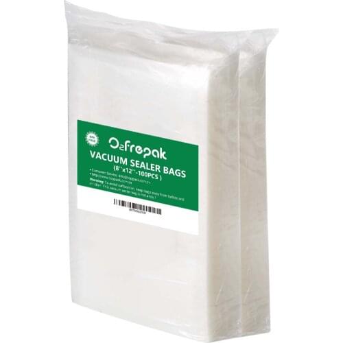 Household Vacuum and Commercial Sealed Fresh Embossed Food Bags 100 Count 15x25cm