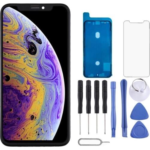 Hard OLED Material LCD Screen and Digitizer Full Assembly for iPhone XS