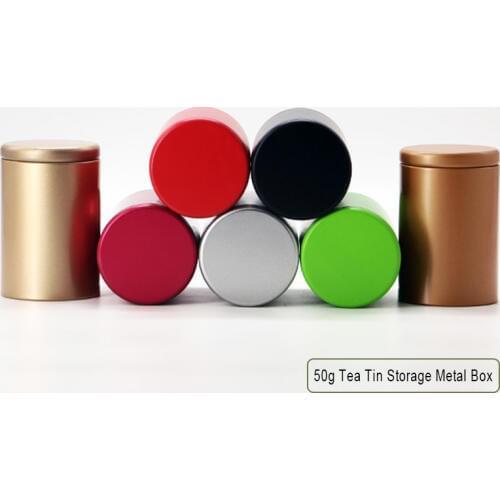 1pcs/bag 50g tea Tin Storage Metal Box small iron pot sealed pot for Coffee Tea Candy Storage accessiories Container Cans