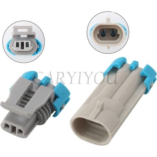 1 Set 2 Pin Way Delphi Waterproof Electric Jet Valve Plug Automative Male Female Connector 12162343 12052644 DJ7024B-1.5-21