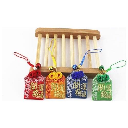 1pcs Omamori Lucky Wearth phone chain bag Success in Work Charms Keychains