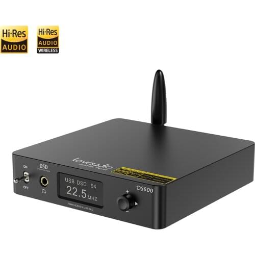 1Mii DS600 Audio Decoder aptX LL HD DAC HiFi Stereo CSR8675 Digital Amplifier Receiver for TV PC