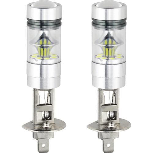 2PCS 100W H1 Led Bulbs for Fog Lights 2323 20SMD 6000K White High Power Led Light Auto Lamp H1
