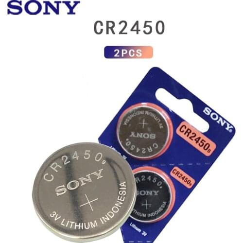 2PCS SONY Button Battery CR2450 Electronic Lithium Coin Cell Batteries 3V KCR2450 5029LC LM2450 Watch Toy Remote