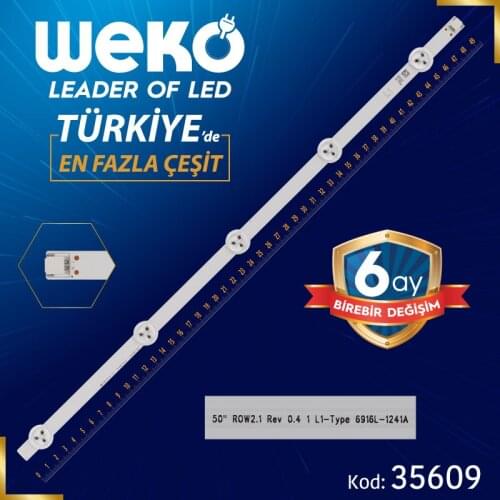 50 ROW2.1 REV 0.4 1 L1-TYPE 6916L-1241A - 49.6 CM 5 LED- (WK-509)