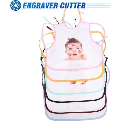 50pcs Sublimation Blanks Bib with Double Rope for Heat Transfer Press Sublimation Products