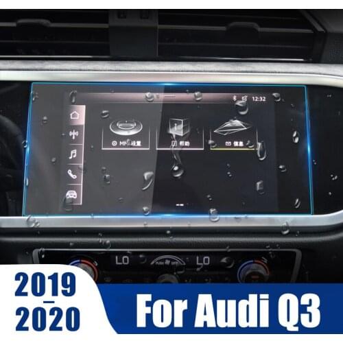 For Audi Q3 2020 2019 Accessories GPS Navigation Tempered Glass Protection Film LCD Screen Sticker Film Car Styling