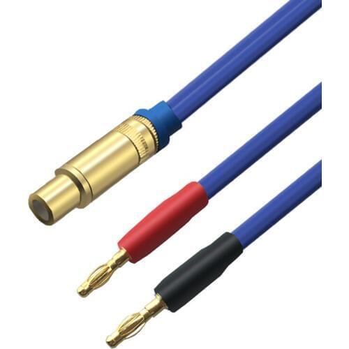 HIFI Audio Cable Female RCA to 2 Banana Plug Amplifier Active Speaker Subwoofer Cable OFC F/M 75CM 1M 2M 3M 5M 8M 10M 12M
