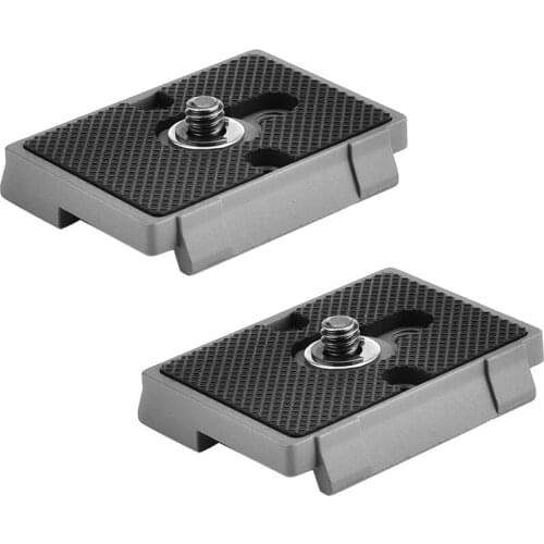 Quick Release Plate (200PL-14) for Manfrotto 804RC2, 484RC2, 498/496/494RC2, 2498RC, 2486RC, 468MGRC2 Tripods (2 PCS/Pack)