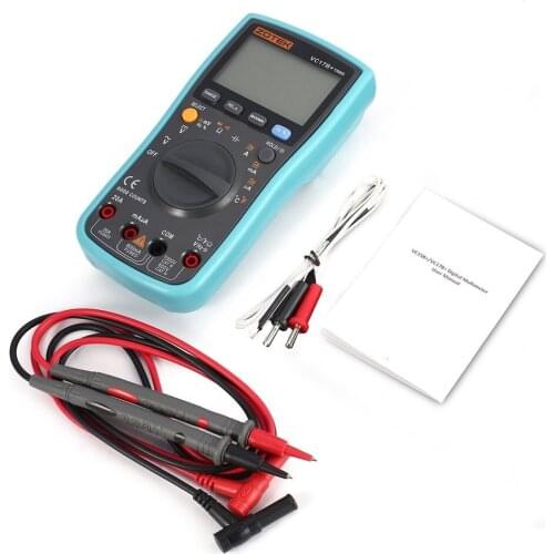ZOTEK VC17B+ 6000 Counts True-RMS Digital Multimeter Auto Range AC/DC Voltage Current Meter Ohm Diode Voltmeter with Blacklight