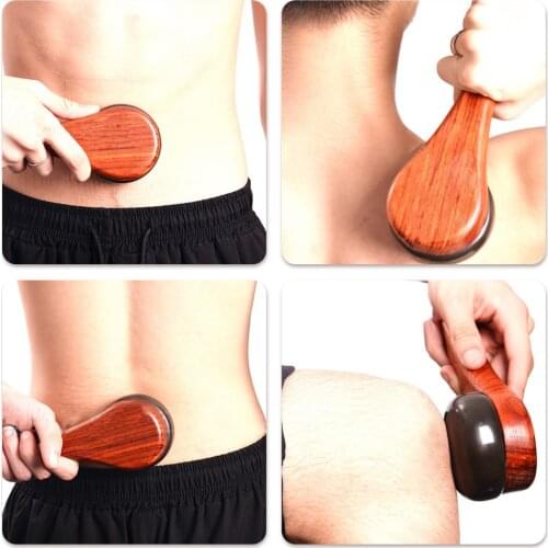 Electric Heating Massager Natural Stone Needle Face Body Massage Relaxation Tool Portable Spa Neck Skin Care Firming Massage