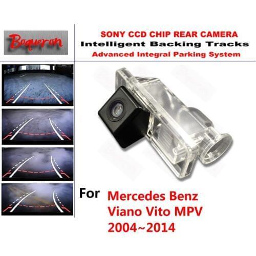 For Mercedes Benz Viano Vito MPV 2004~2014 CCD Car Backup Parking Camera Intelligent Tracks Dynamic Guidance Rear View Camera