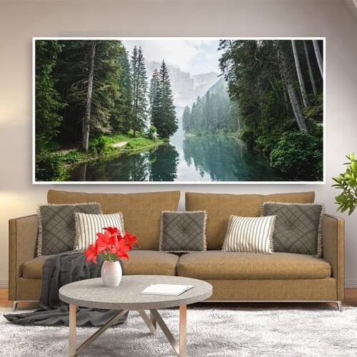 Canvas picture art Poster landscape painting on wall painting home decoration picture wall art forest canvas Painting no frame