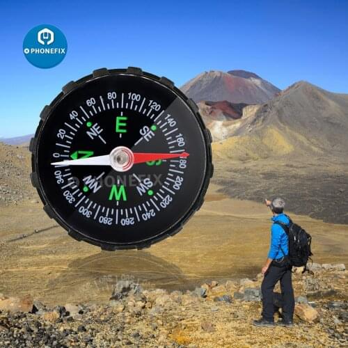 Liquid Filled Compass Outdoor Portable Hiking Camping Ruler Map Magnifier Compass for Hiking Camping Travel Outdoor Survival