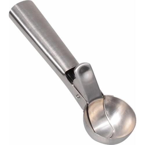 Stainless Steel Ice Cream Scoop Spoon Easy Trigger Vegetable Purees/Frozen Yogurt/Cookie Dough/Meat Balls Kitchen Tools