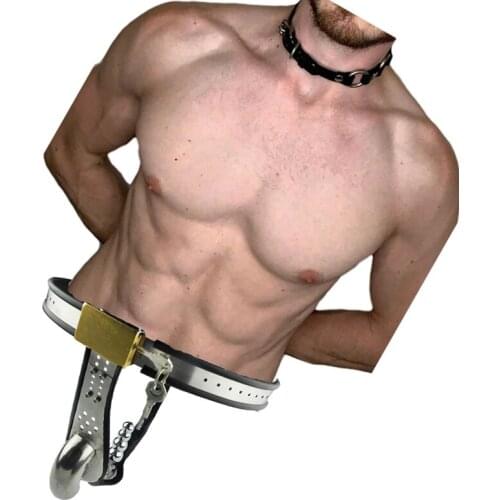 Stainless Steel Male Bondage Lock Cock Cage Chastity Devices Belt Metal Underwear Amazing Excitement Penis Sex Toys for Men