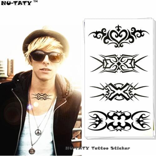 Nu-TATY Gothic Rock Totem Temporary Body Art Flash Tattoo Sticker 10*17cm Waterproof Henna Fake Tatoo Styling Wall Tattoo