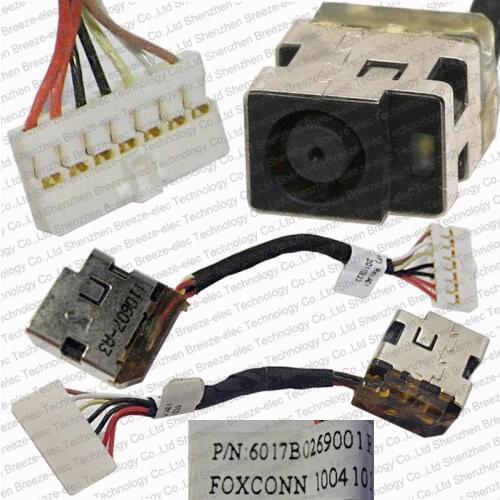 Original new Laptop AC DC Power Jack wire socket connector cable For HP Pavilion DV3 -4100SA DV4 DM4 -1000 Series 6017B0269001